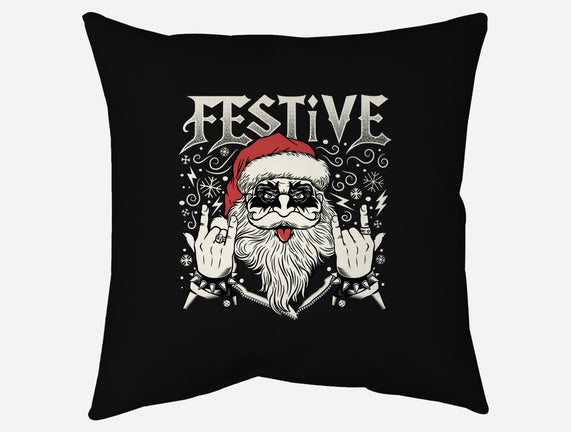 Festive Rock And Roll Santa