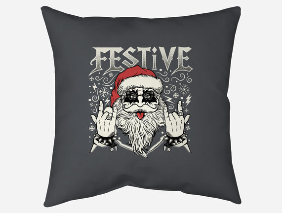 Festive Rock And Roll Santa