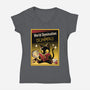 World Domination For Dummies-Womens-V-Neck-Tee-tobefonseca