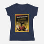 World Domination For Dummies-Womens-V-Neck-Tee-tobefonseca