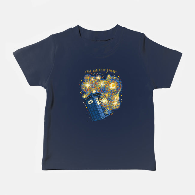 Travel Time Van Gogh Episode-Baby-Basic-Tee-tobefonseca