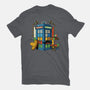 Buenas Tardis Travel Time-Womens-Fitted-Tee-tobefonseca