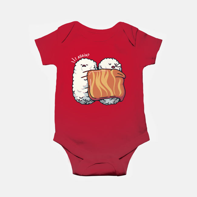 Sleeping Sushi Again-Baby-Basic-Onesie-tobefonseca