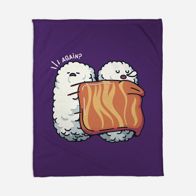 Sleeping Sushi Again-None-Fleece-Blanket-tobefonseca