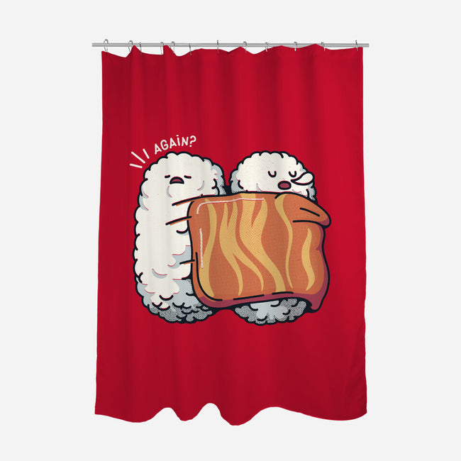 Sleeping Sushi Again-None-Polyester-Shower Curtain-tobefonseca