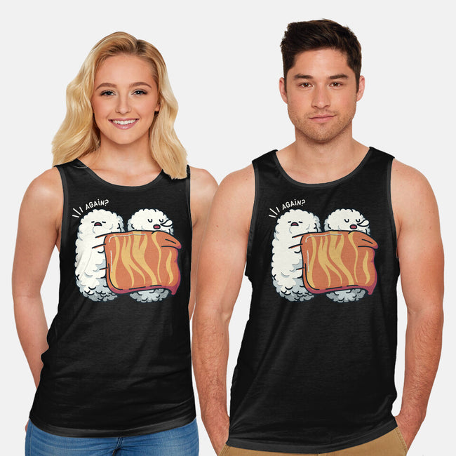 Sleeping Sushi Again-Unisex-Basic-Tank-tobefonseca