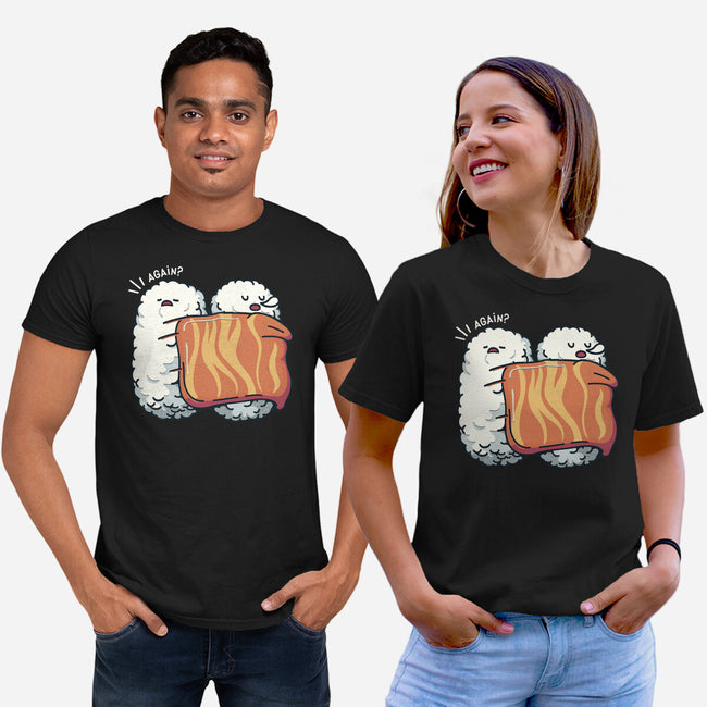 Sleeping Sushi Again-Unisex-Basic-Tee-tobefonseca