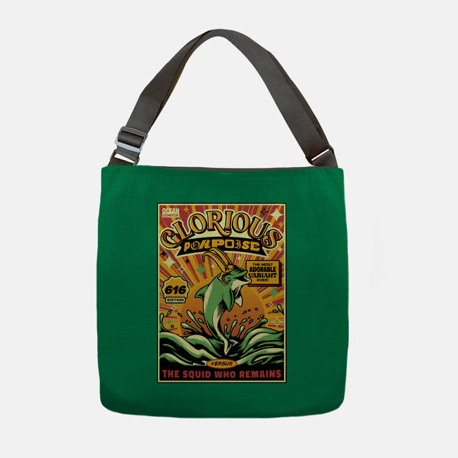 Glorious Porpoise Comics Heroes-None-Adjustable Tote-Bag-tobefonseca