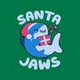 Santa Jaws Xmas Shark-None-Drawstring-Bag-tobefonseca