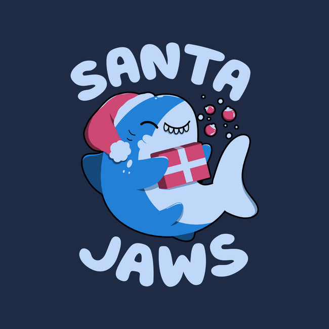 Santa Jaws Xmas Shark-Mens-Basic-Tee-tobefonseca