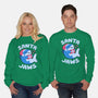 Santa Jaws Xmas Shark-Unisex-Crew Neck-Sweatshirt-tobefonseca
