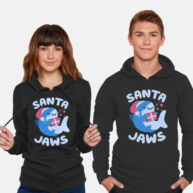 Santa Jaws Xmas Shark-Unisex-Pullover-Sweatshirt-tobefonseca