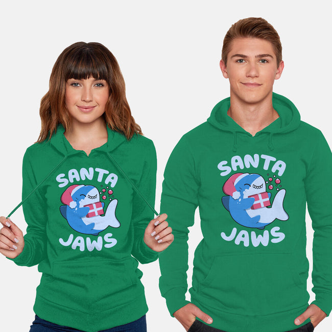 Santa Jaws Xmas Shark-Unisex-Pullover-Sweatshirt-tobefonseca