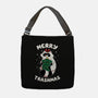 Merry Trashmas Xmas Raccoon-None-Adjustable Tote-Bag-tobefonseca