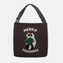 Merry Trashmas Xmas Raccoon-None-Adjustable Tote-Bag-tobefonseca