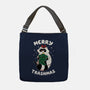 Merry Trashmas Xmas Raccoon-None-Adjustable Tote-Bag-tobefonseca