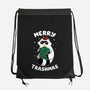 Merry Trashmas Xmas Raccoon-None-Drawstring-Bag-tobefonseca