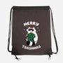 Merry Trashmas Xmas Raccoon-None-Drawstring-Bag-tobefonseca