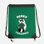 Merry Trashmas Xmas Raccoon-None-Drawstring-Bag-tobefonseca