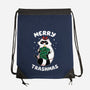 Merry Trashmas Xmas Raccoon-None-Drawstring-Bag-tobefonseca