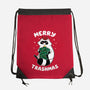 Merry Trashmas Xmas Raccoon-None-Drawstring-Bag-tobefonseca