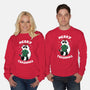 Merry Trashmas Xmas Raccoon-Unisex-Crew Neck-Sweatshirt-tobefonseca