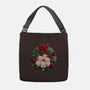 Kitty Garland Cat Christmas-None-Adjustable Tote-Bag-tobefonseca