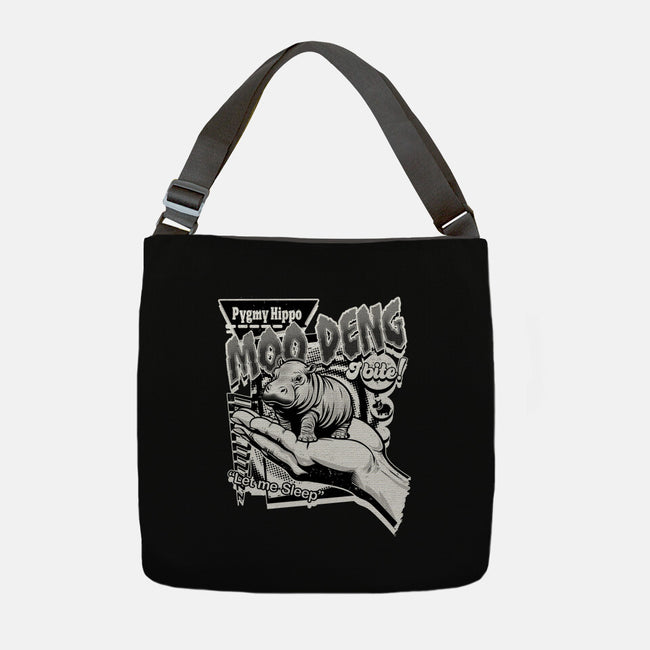 Pygmy Hippo Queen-None-Adjustable Tote-Bag-palmstreet