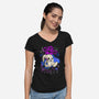 Jinx Bunny-Womens-V-Neck-Tee-fanfabio