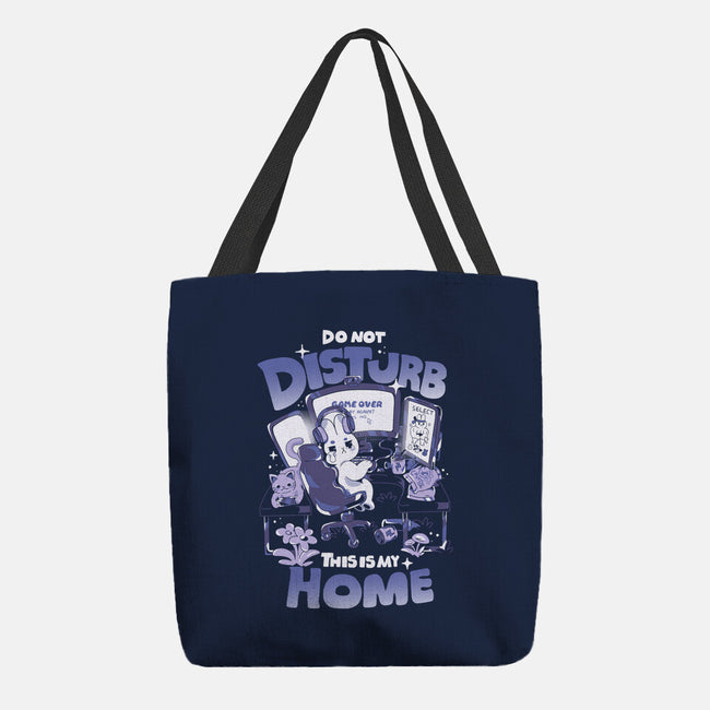 Do Not Disturb Gamer Bunny-None-Basic Tote-Bag-yumie