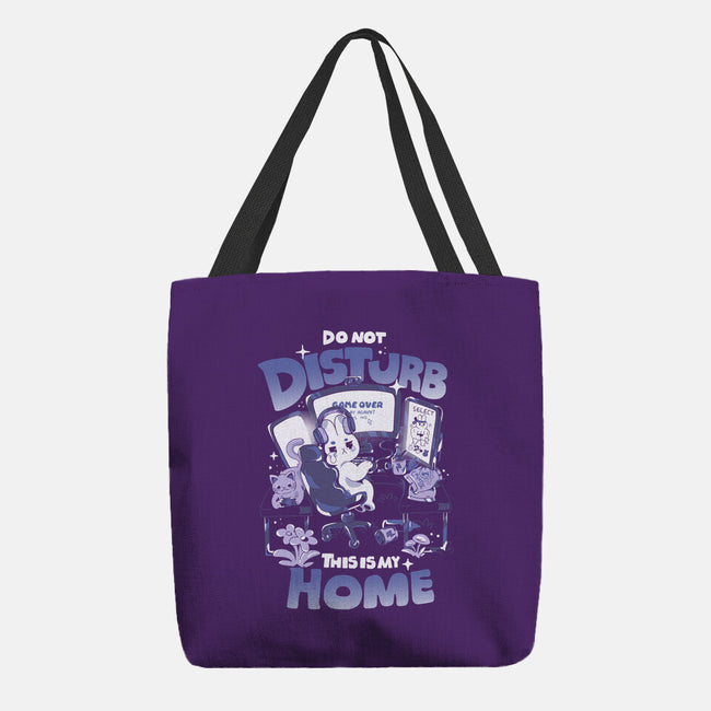 Do Not Disturb Gamer Bunny-None-Basic Tote-Bag-yumie