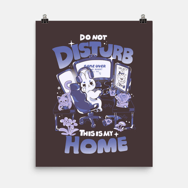 Do Not Disturb Gamer Bunny-None-Matte-Poster-yumie