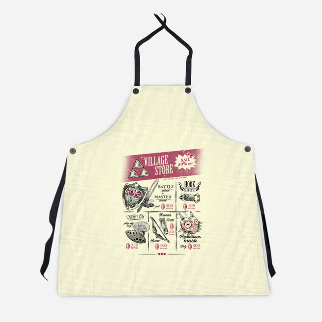 The Village Store-Unisex-Kitchen-Apron-yumie