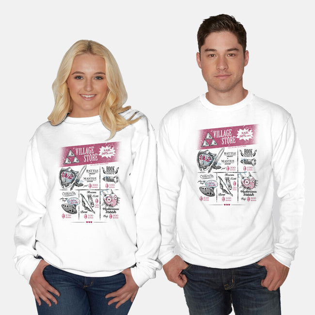 The Village Store-Unisex-Crew Neck-Sweatshirt-yumie