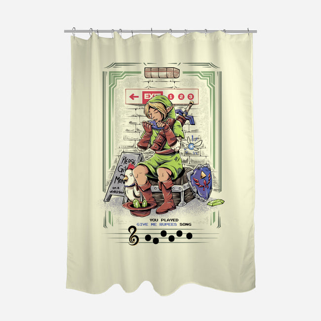 Zelda Sad Song-None-Polyester-Shower Curtain-yumie