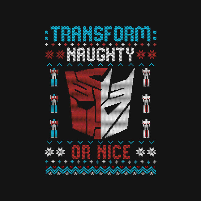 Transform Naughty Or Nice-Unisex-Crew Neck-Sweatshirt-NMdesign