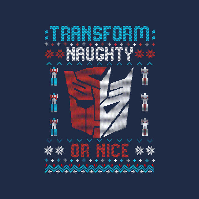 Transform Naughty Or Nice-Womens-Fitted-Tee-NMdesign