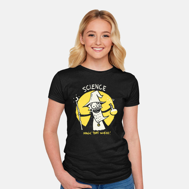 Science Has The Solutions-Womens-Fitted-Tee-Wenceslao A Romero