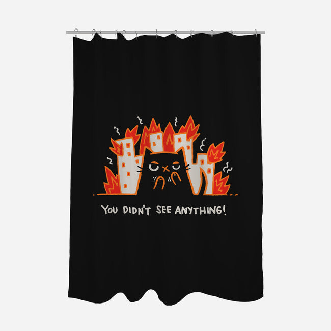 You Didn't See Anything-None-Polyester-Shower Curtain-Wenceslao A Romero