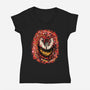 Pollock Carnage-Womens-V-Neck-Tee-nickzzarto