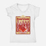 Let's Perform An Exorcism-Womens-V-Neck-Tee-palmstreet