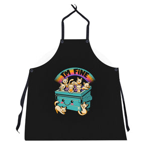 Dumpster On Fire I'm Fine Cat