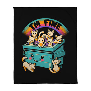 Dumpster On Fire I'm Fine Cat