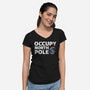 Occupy North Pole-Womens-V-Neck-Tee-Boggs Nicolas