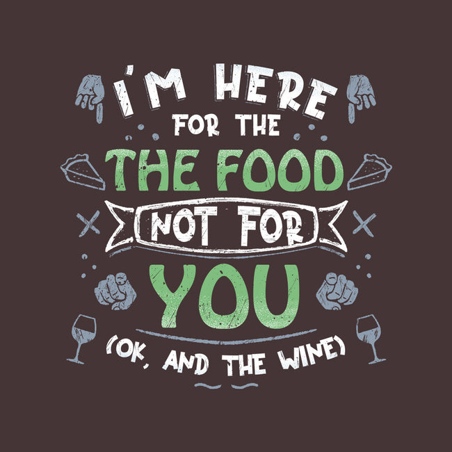 Here For The Food-Unisex-Crew Neck-Sweatshirt-NMdesign