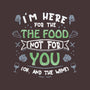 Here For The Food-Unisex-Crew Neck-Sweatshirt-NMdesign