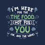 Here For The Food-None-Drawstring-Bag-NMdesign