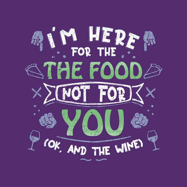 Here For The Food-None-Drawstring-Bag-NMdesign