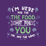 Here For The Food-None-Drawstring-Bag-NMdesign