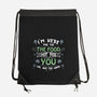 Here For The Food-None-Drawstring-Bag-NMdesign